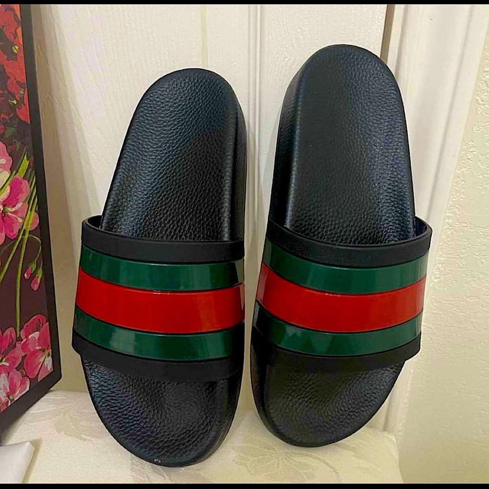 Gucci Pursuit '72 Rubber Slide 'Black'